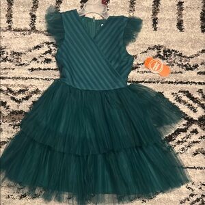 Emerald Green Little Girls Dress